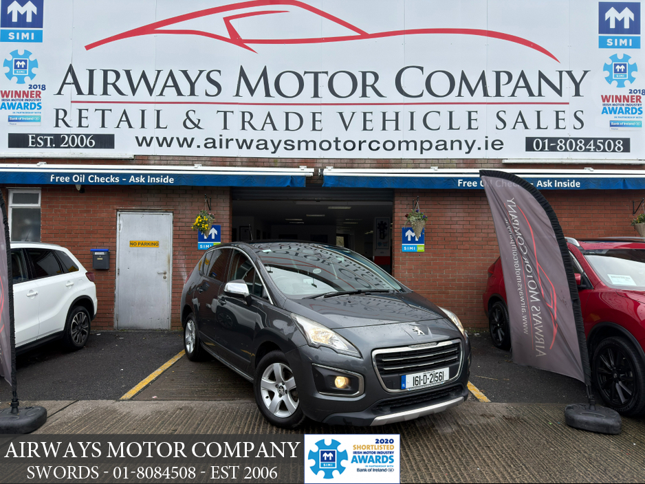 2016 Peugeot 3008 ALLURE 1.6D AUTO 5DR €8,650
