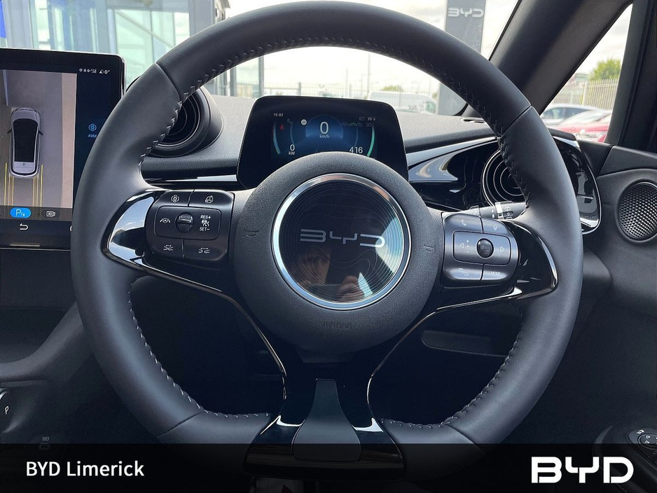 2026 BYD Dolphin "261 Delivery" BYD Dolphin, Comfort (60kWh, 204PS) Adaptive & Intelligent Cruise Control 12.8 Electric Rotary Touchscreen - Bluetooth & USB Heated Front Seats 17 Bi-Colour Alloy Wheels €34,069