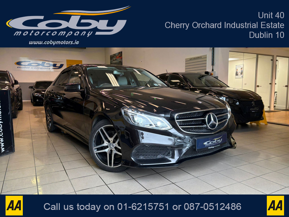 2015 Mercedes-Benz E Class 2.1 E220 Bluetec AMG Night ED 4DR Auto. NCT & Tax, Full Leather, Full Electrics, Sat Nav, Dual Climate Control, Heated Seats, Cruise Control, Revers Cam, Parking Sensors, Paddle Shift, BT & more €15,950