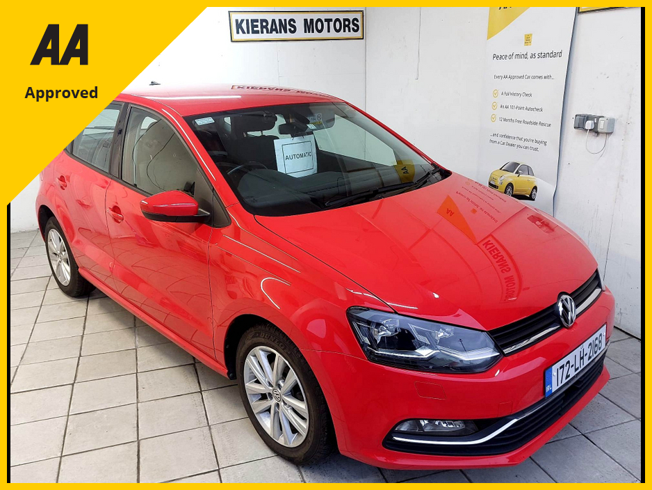 2017 Volkswagen Polo 1.2 AUTOMATIC Comfort : only 56000 kms : FINANCE ARRANGED : €13,950