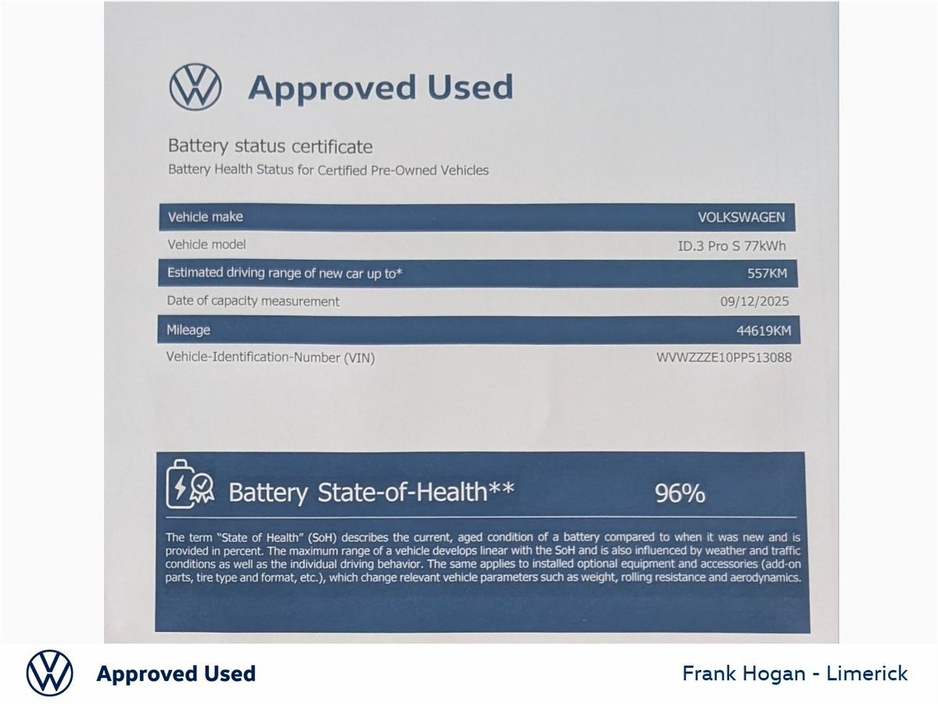 2023 Volkswagen ID.3 77kWh - BIG BATTERY - Pro S 204HP - CALL/TEXT LARRY 086-8366419 €27,900