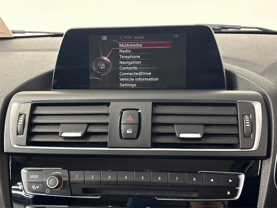 2017 BMW 1 Series 116D**MULTIFUNCTIONAL STEERING WHEEL**BLACK CLOTH INTERIOR**DIGITAL MEDIA DISPLAY**BLUETOOTH**AIR CONDITIONING**NAVIGATION**ISOFIX**FINANCE AVAILABLE** €14,995