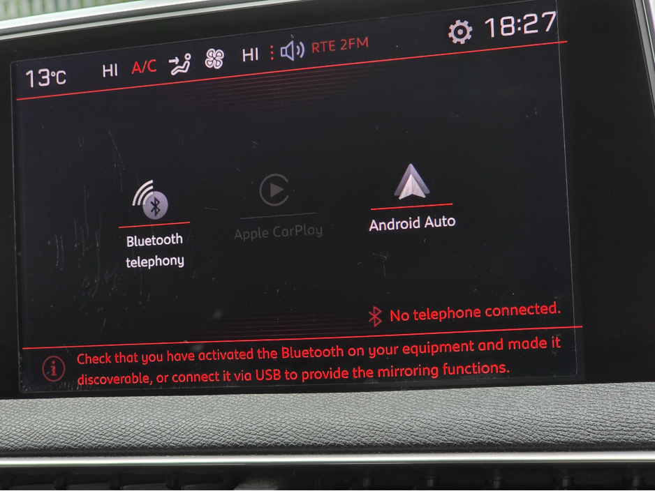 2018 Peugeot 5008 ( 182 REG ) GT LINE 7 SEATER  - DIGITAL DASH - CAMERA - ALLOYS -   CARPLAY ANDROID AUTO EU RADIO  PEARL WHITE €25,950