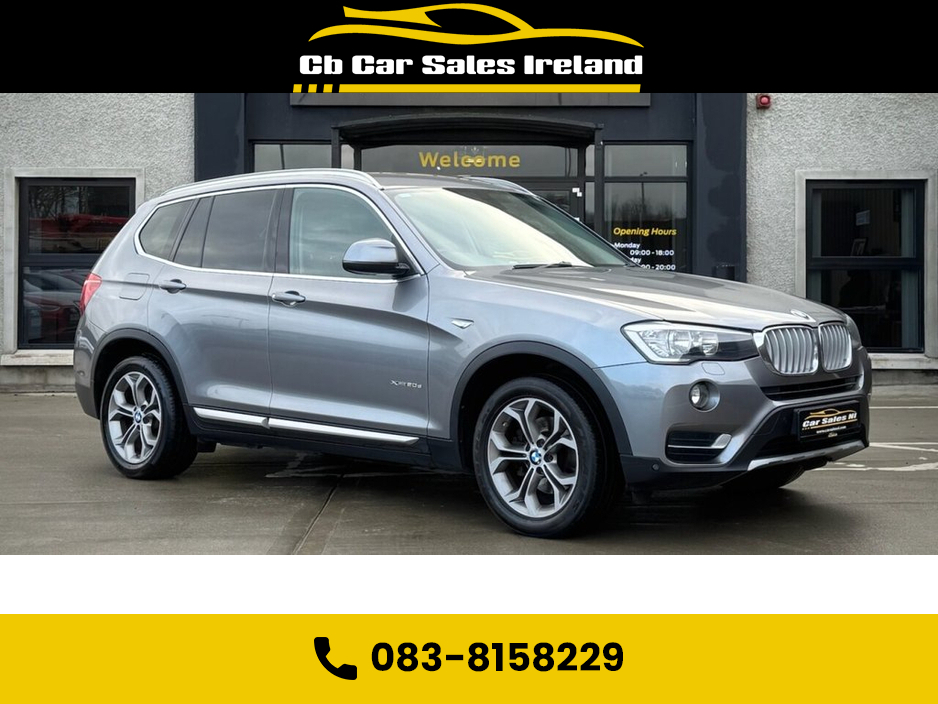 2016 BMW X3 2.0 20d xLine SUV 5dr Diesel Auto xDrive Euro 6 (s/s) (190 ps) PARKING SENSORS + FULL LEATHER INTERIOR + HEATED SEATS €19,400