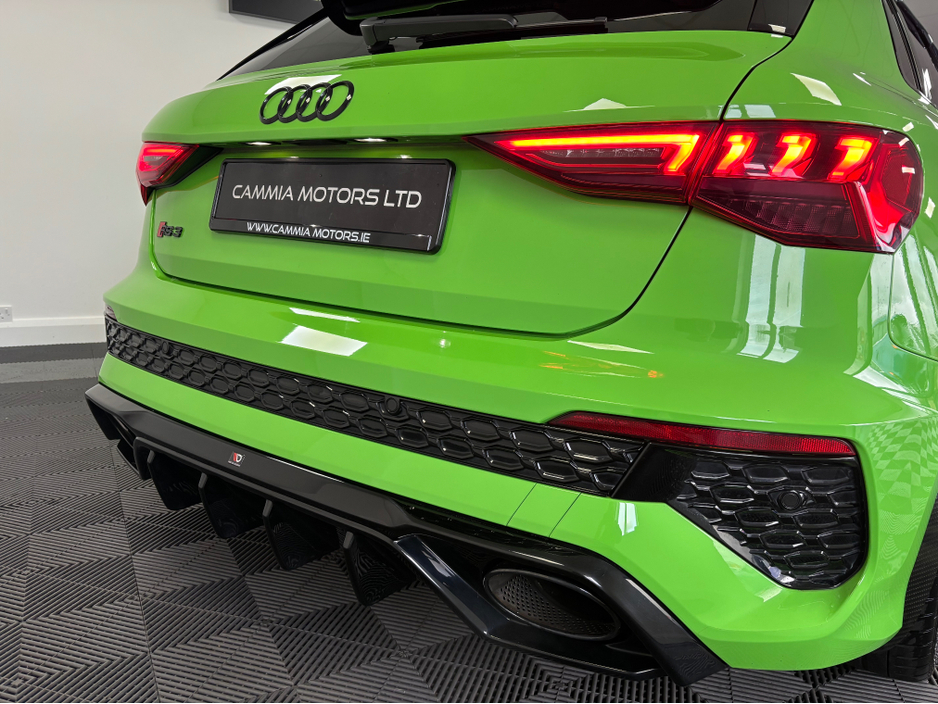 2022 Audi RS3 *AUDI RS3* *KYALAMI GREEN* *MAXTON DESIGN KIT**KEYLESS ENTRY* *RS SUPERSPORT SEATS* *HEATED SEATS* *FULLY LOADED WITH SPEC* *CARBON BLACK QUATTRO 400BHP* *FINANCE AVAILABLE* *TRADE INS WELCOME €72,950