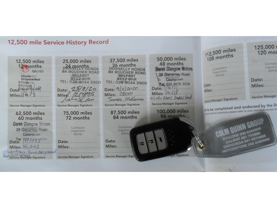 2018 Honda Civic 16 ID TEC EX 120PS 5DR......LEATHER.......NCT 04/27.......02/26 €14,995