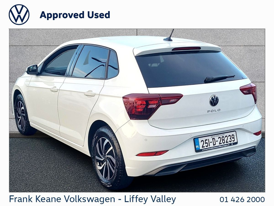 2025 Volkswagen Polo EDITION 75 1.0TSI 95HP M5F *PURE WHITE* *PRIVACY GLASS* *REAR VIEW CAMERA* *CARPLAY* *PCP FINANCE AVAILABLE* €23,995