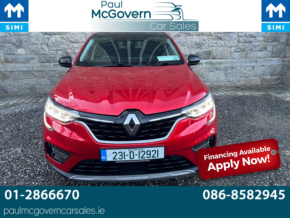 2023 Renault Arkana TECHNO TCE 140 AUTO 5DR**//**SAT NAV**//**CRUISE CONTROL**//**RENAULT WARRANTY TILL JAN 2028**//**LANE DEPARTURE ALERT**//**AUTO LIGHTS**//**AUTO WIPERS**//**TRADE IN WELCOME**//**FINANCE AVAILABLE!!! €21,995