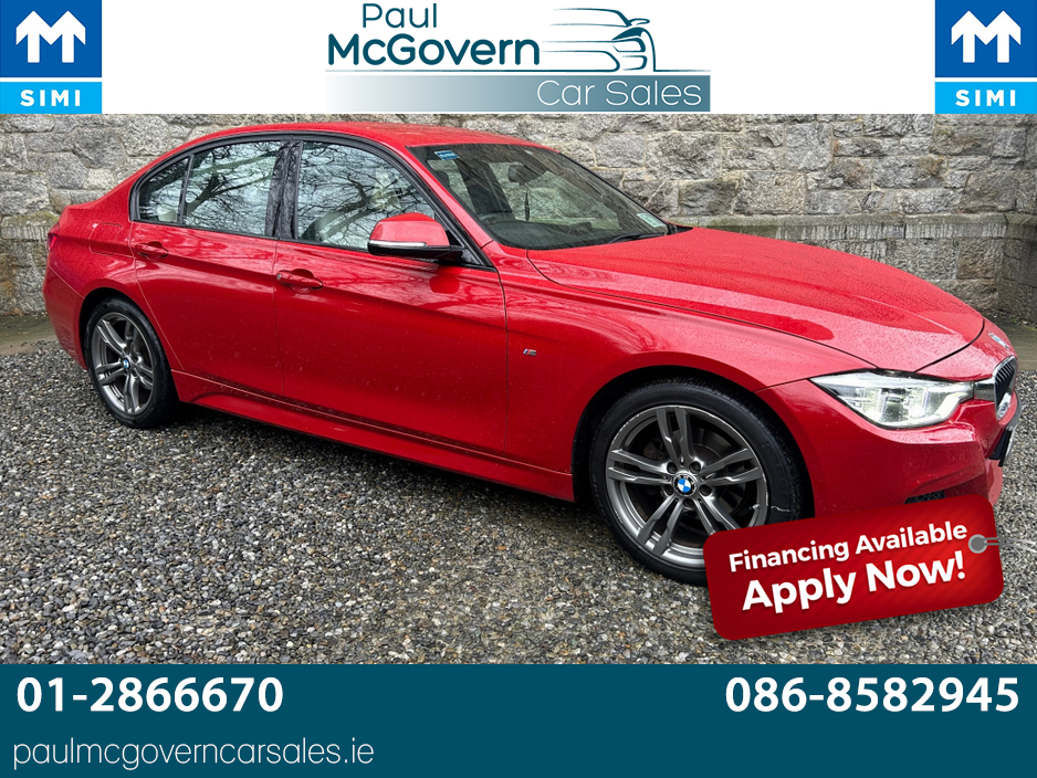2017 BMW 3 Series D M SPORT ZLMG 4DR**//**CREAM LEATHER**//**€200 ROAD TAX**//**FINANCE ARRANGED**//**12 MONTHS WARRANTY**//**TRADE IN CONSIDERED**//**HI SPEC MODEL!! €19,995