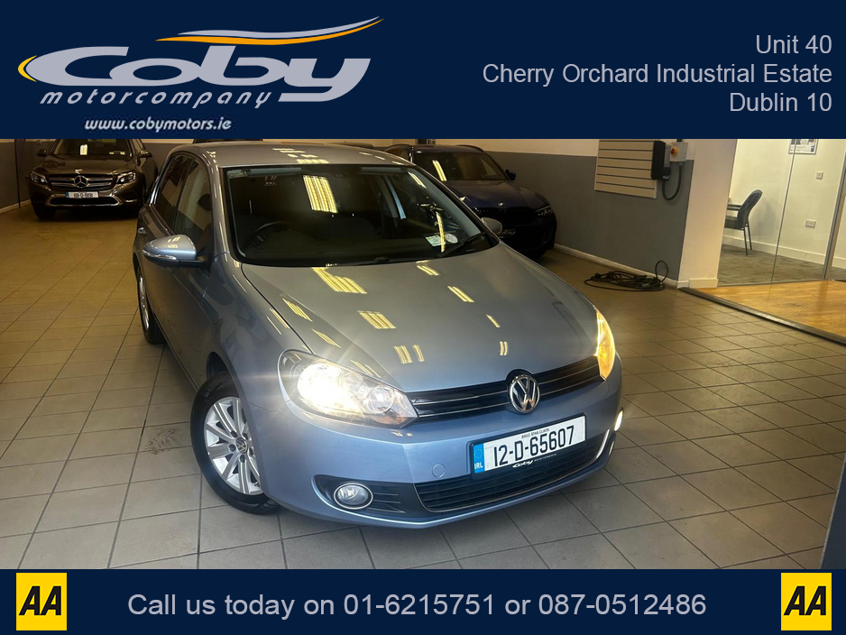 2012 Volkswagen Golf 1.2 5DR AUTO. NCT, Alloy Wheels, Air Conditioning, Irish Radio, Auto Lights/Wipers, Folding Rear Seats, Bluetooth, Full Electrics, FSH, & more. €8,450