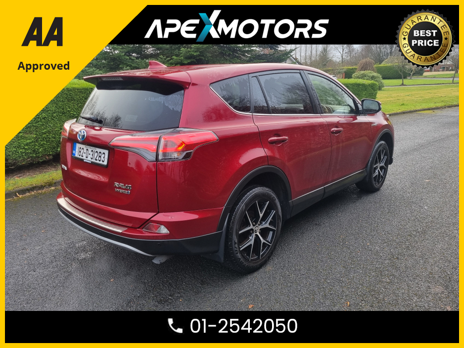 2018 Toyota Rav4 FINANCE ARRANGED * TOP-SPEC DESIGN HEV CVT VVT-I * NEW NCT DEC-27 * IMMACULATE * STAMPED SERVICE HISTORY * AA APPROVED * 101 SAFETY CHECKLIST * AUTOMATIC (DSG) * HEATED SEATS * COLOUR REVERSE CAMERA €19,949