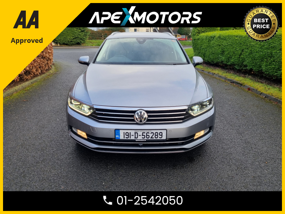 2019 Volkswagen Passat FINANCE ARRANGED * 2.0 ESTATE AUTO HIGHLINE * AUTOMATIC * TOP-SPEC ( EVERY EXTRA) * BLACK LEATHER INTERIOR * AA APPROVED  * 101 SAFETY CHECKLIST * 12-MONTH ROADSIDE ASSIST  * IMMACULATE *  01-2542050 €23,249