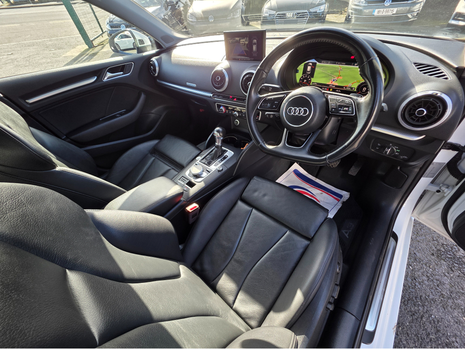 2019 Audi A3 1.4 FULL LEATHER PACK SAT NAV CARPLAY - REV CAMERA LEATHER SEATS - VIRTUAL COCKPIT PARKING SENSORS -  - BLIND SPOT €23,500