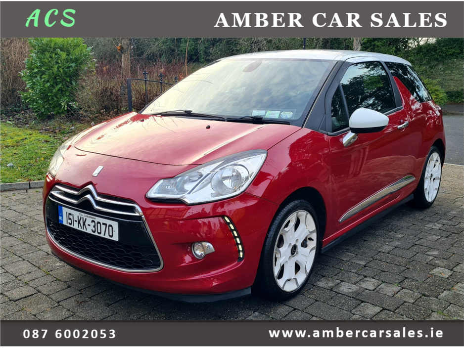 2015 Citroen DS3 1.2L Petrol PureTech 110 DStyle Ice 3dr €6,900