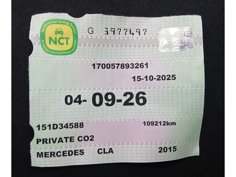 2015 Mercedes-Benz CLA Class **AMG SPORT**  IRISH CAR 180 CDi 4dr - FSH €14,995