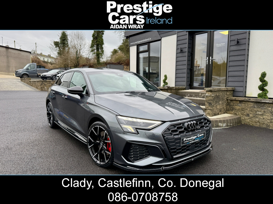 2022 Audi A3 1.4 45 TFSI E S LINE COMPETITION SPORTBACK BLACK EDITION,BODY KIT,DAYTONA GREY,XENON LIGHTS,AMBIENT LIGHTING,VIRTUAL COCKPIT,LEATHER,APPLE CAR PLAY,ONE OWNER,FULL AUDI HISTORY,HIGH SPEC €28,000