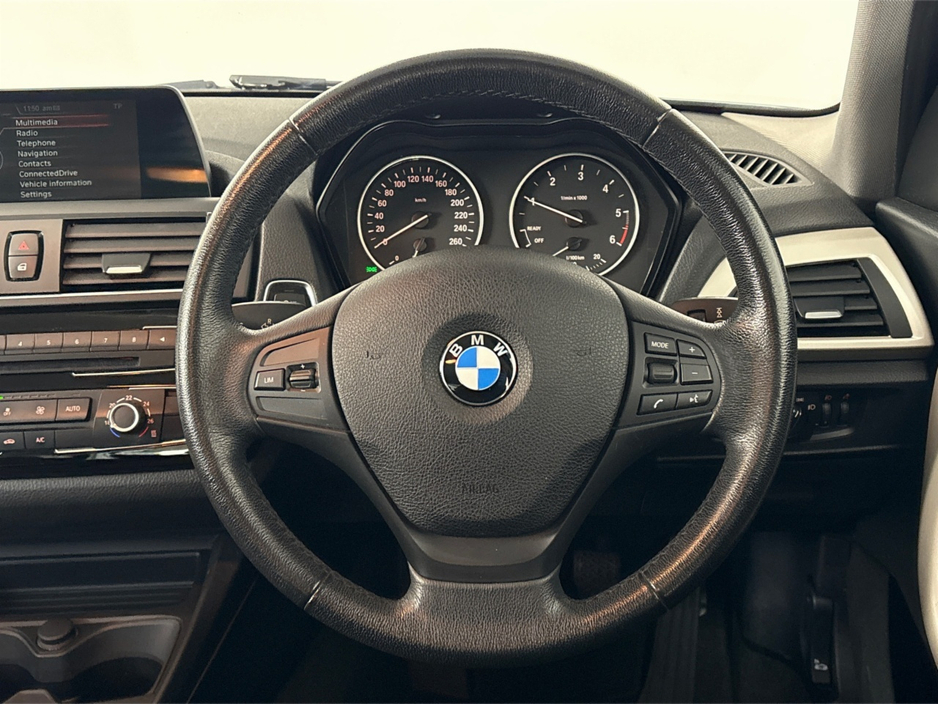 2017 BMW 1 Series 116D**MULTIFUNCTIONAL STEERING WHEEL**BLACK CLOTH INTERIOR**DIGITAL MEDIA DISPLAY**BLUETOOTH**AIR CONDITIONING**NAVIGATION**ISOFIX**FINANCE AVAILABLE** €14,995