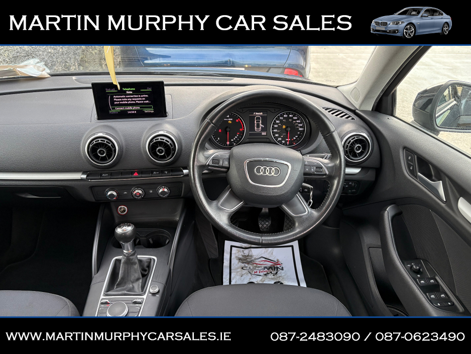 2014 Audi A3 1.6 TDI SE 105 BHP €8,450