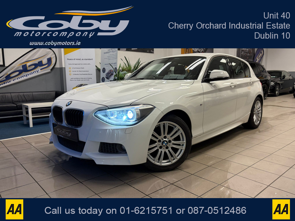 2014 BMW 1 Series 1.6 5DR AUTO M-Sport . NCT, Cruise Control, Dual Climate Control, Alloy Wheels, Revers Camera, Bluetooth, Folding Rear Seats, CD Player & more. €12,950