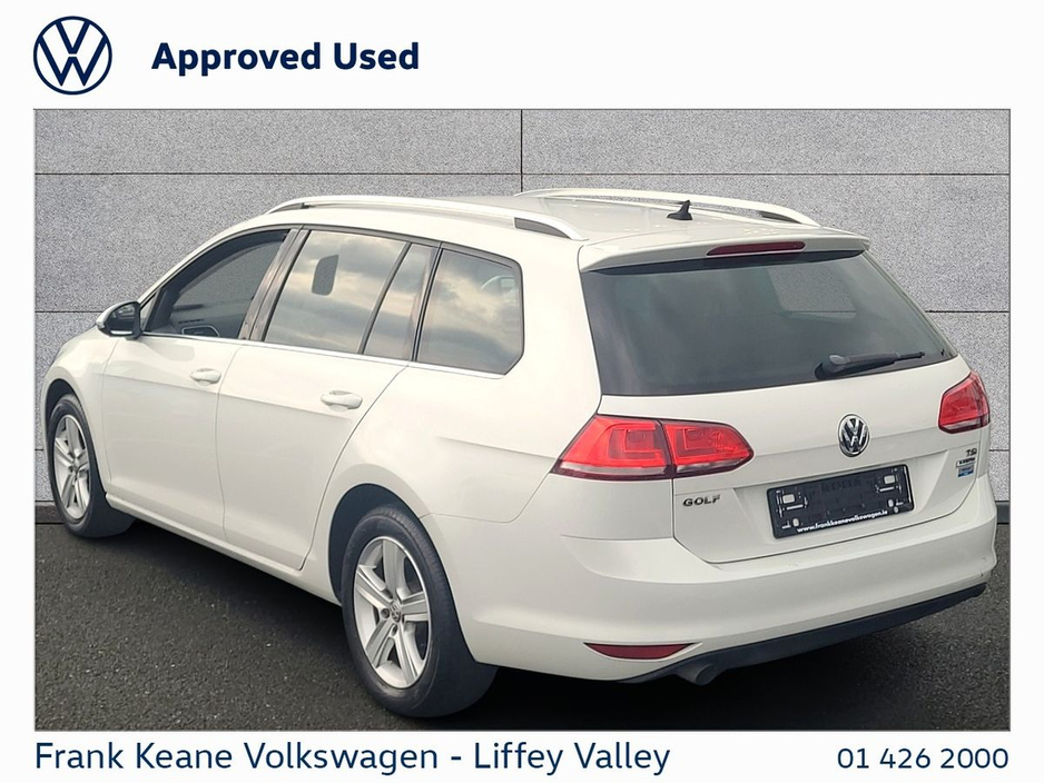 2016 Volkswagen Golf COMFORTLINE ESTATE AUTO 1.2TSI 115BHP *REAR VIEW CAMERA* *WHITE* *NEW NCT* *12 MONTHS FRANK KEANE WARRANTY* *FINANCE AVAILABLE* €14,495