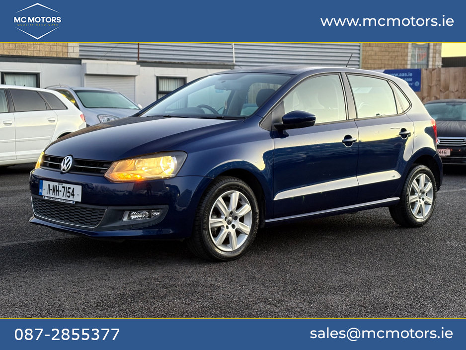 2011 Volkswagen Polo 6 MONTH WARRANTY + NEW NCT + TAX €8,450