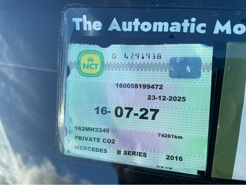 2016 Mercedes-Benz B Class B SERIES  5DR AUTOMATIC €13,750