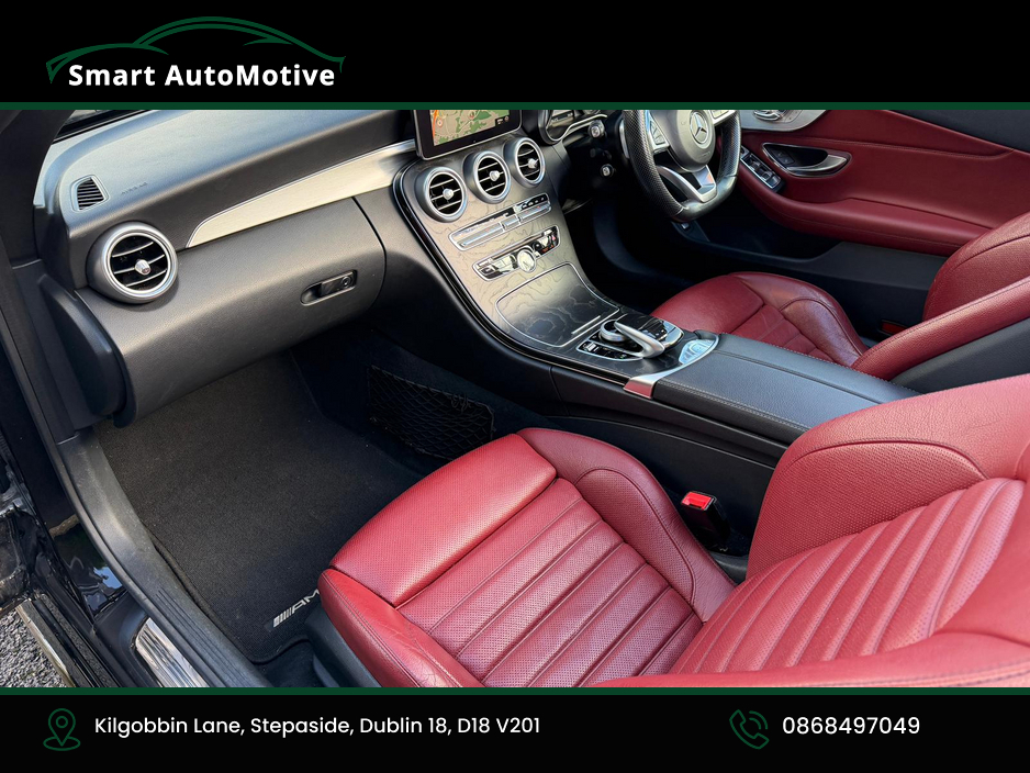 2017 Mercedes-Benz C Class C250d  AMG Premium Plus Convertible Automatic * AMG Styling  Pack with Red Fabric Roof * Bengal Red Leather Interior * Fully Serviced and Valeted * NCT to 02.2028 * 12 Month Premier Warranty * with €23,950