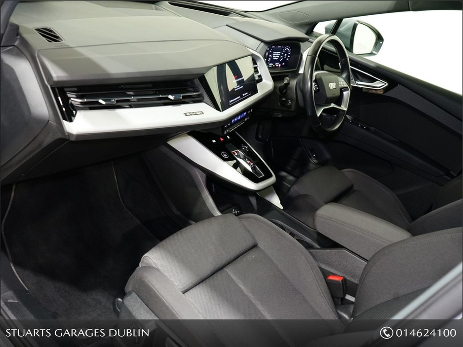 2023 Audi Q4 e-tron “40 – BIGGER BATTERY* Q4 E-TRON SPORT SPORTBACK COUPE: PEBBLE GREY, HEADS-UP DISPLAY, 19” DIAMOND CUT ALLOYS, ANDROID AUTO, HEATED SEATS €33,945