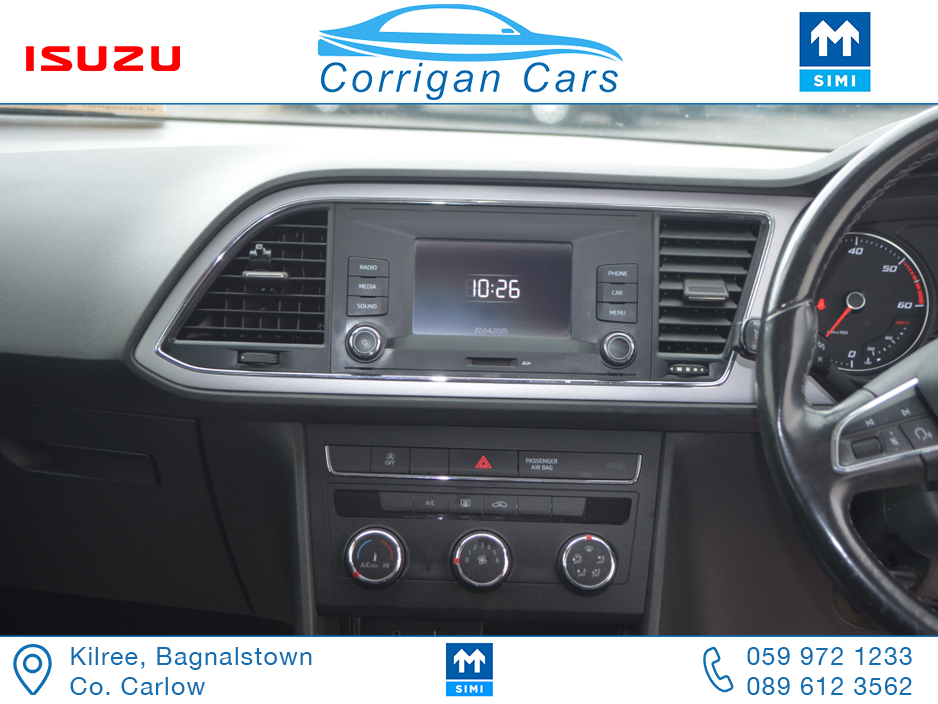 2019 SEAT Leon ONE OWNER LOW MILEAGE SE 115BHP €15,949