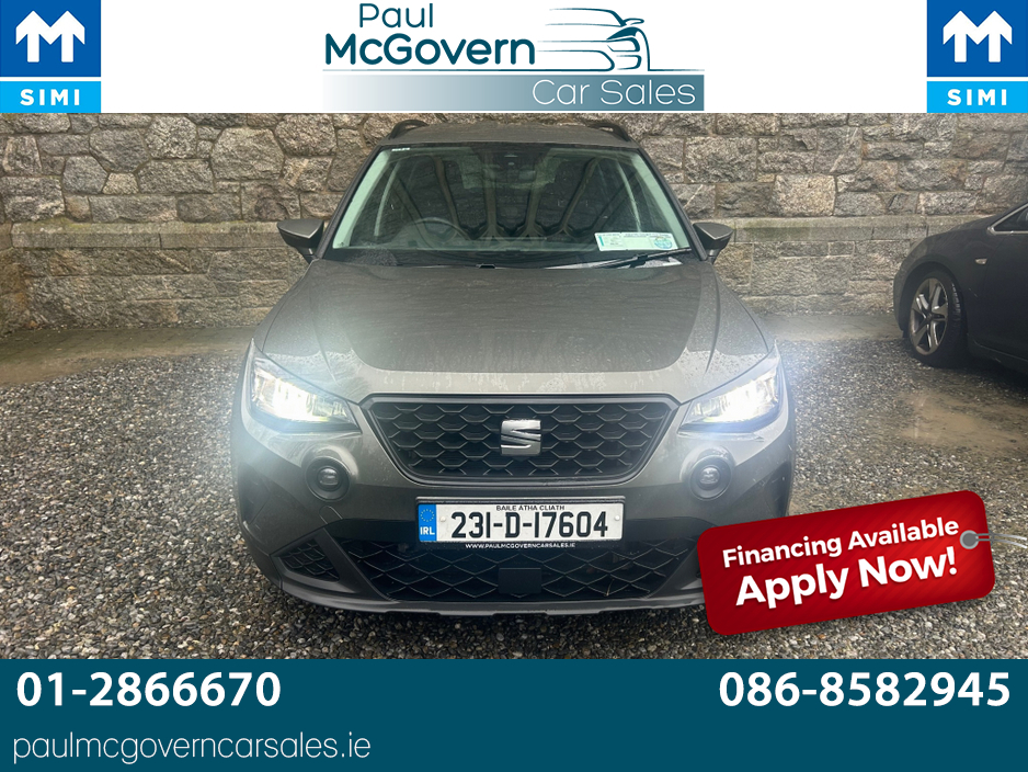 2023 SEAT Arona PA 1.0 TSI 110HP DSG AUTOMATIC SE+**//**SAT NAV**//**CRUISE CONTROL**//**REVERSING SENSORS**//**BLUETOOTH**//**ANDROID AUTO AND APPLE CAR PLAY**//**FINANCE ARRANGED**//**TRADE IN ACCEPTED!!!! €19,999
