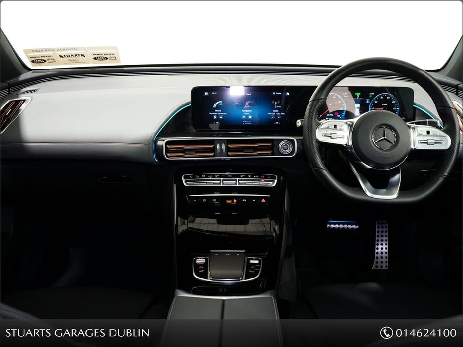 2023 Mercedes-Benz EQC EQC 400 AMG LINE: SELENITE GREY METALLIC WITH BLACK LEATHER, SUNROOF, 21” DIAMOND CUT TURBINE ALLOYS, SIDE RUNNING BOARDS, KEYLESS ENTRY €44,945