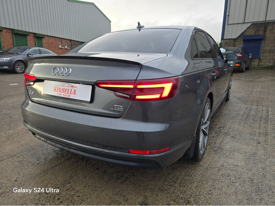 2018 Audi A4 2.0 TDI S LINE QUATTRO 4 D AUTO 190PS 4DR BLACK EDITION €25,950
