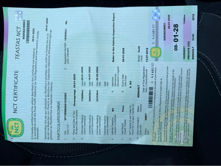 2018 Renault Clio IV DYNAMIQUE NAV 1.2 PETR €9,990