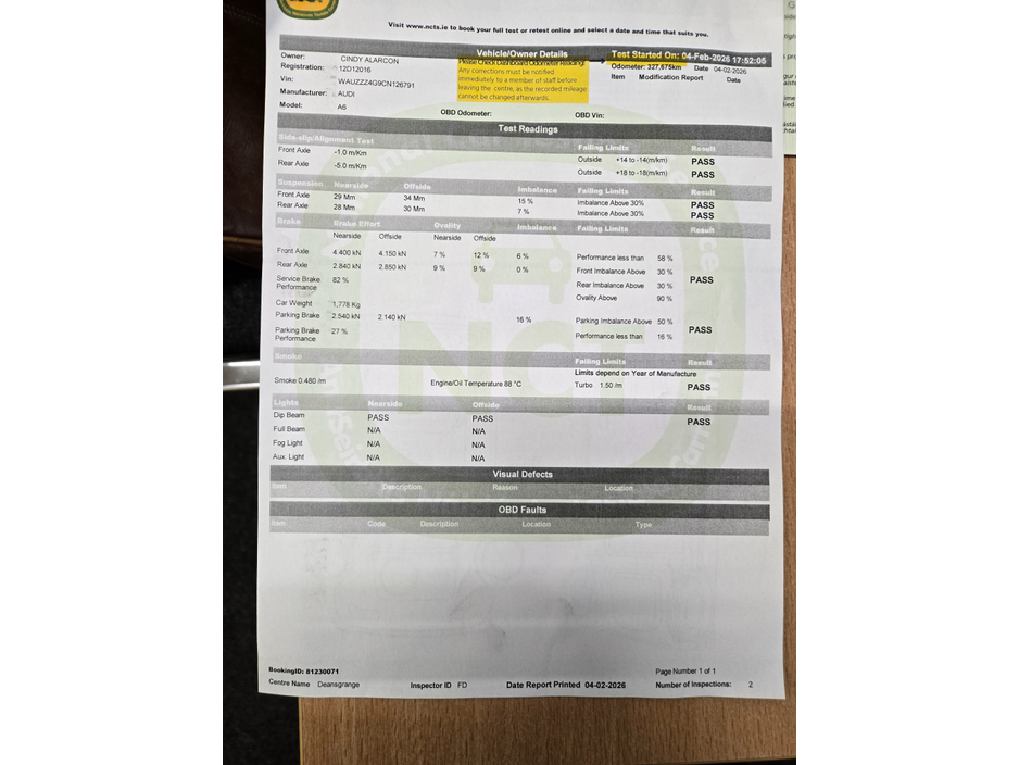 2012 Audi A6 2.0 TDI 177 MULTI SE 4DR AUTOMATIC JUST NCT' D TAXED 08/26 AUTO €5,000