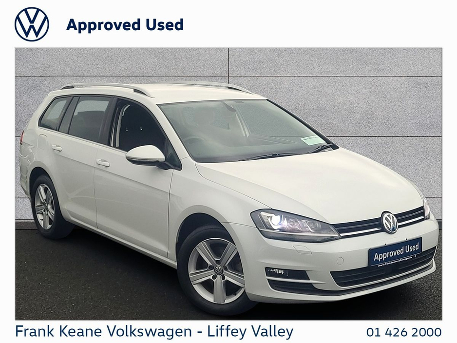 2016 Volkswagen Golf COMFORTLINE ESTATE AUTO 1.2TSI 115BHP *REAR VIEW CAMERA* *WHITE* *NEW NCT* *12 MONTHS FRANK KEANE WARRANTY* *FINANCE AVAILABLE* €14,495