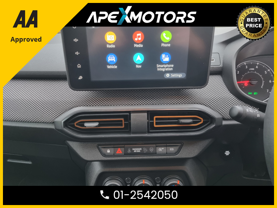2021 Dacia Sandero FINANCE ARRANGED * STEPWAY COMFORT TCE 90 CVT MY2 * AUTOMATIC * ONE OWNER FROM NEW * NEW NCT MAY-27 * IMMACULATE * STAMPED SERVICE HISTORY * AA APPROVED * 101 SAFETY CHECKLIST * COLOUR REVERSE CAMERA €14,949