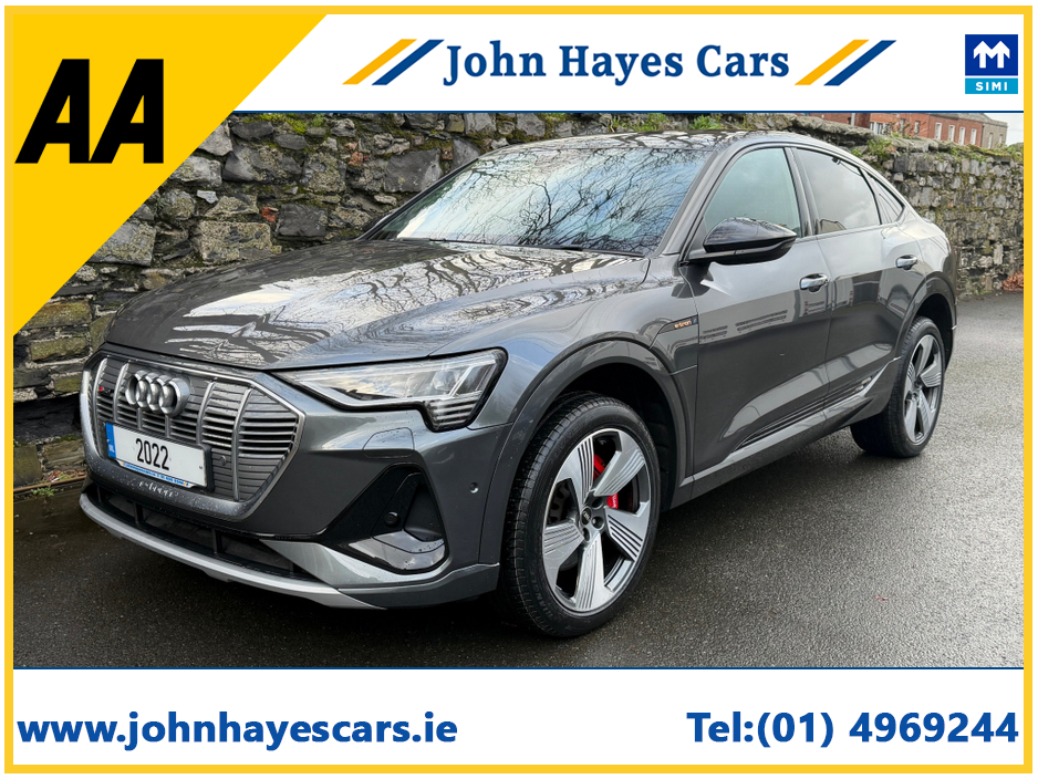 2022 Audi e-tron 55 S LINE QUATTRO COUPE//SUPERB SPEC//VERY LOW MILEAGE//IMMACULATE CONDITION//AUDI HISTORY//SIMI AND AA DEALER €35,900