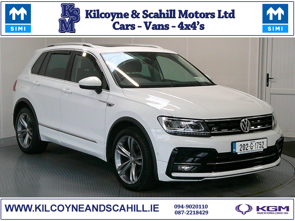 2020 Volkswagen Tiguan R-LINE 2.0 TDI MANUAL 6SPEED FWD 150HP 5DR