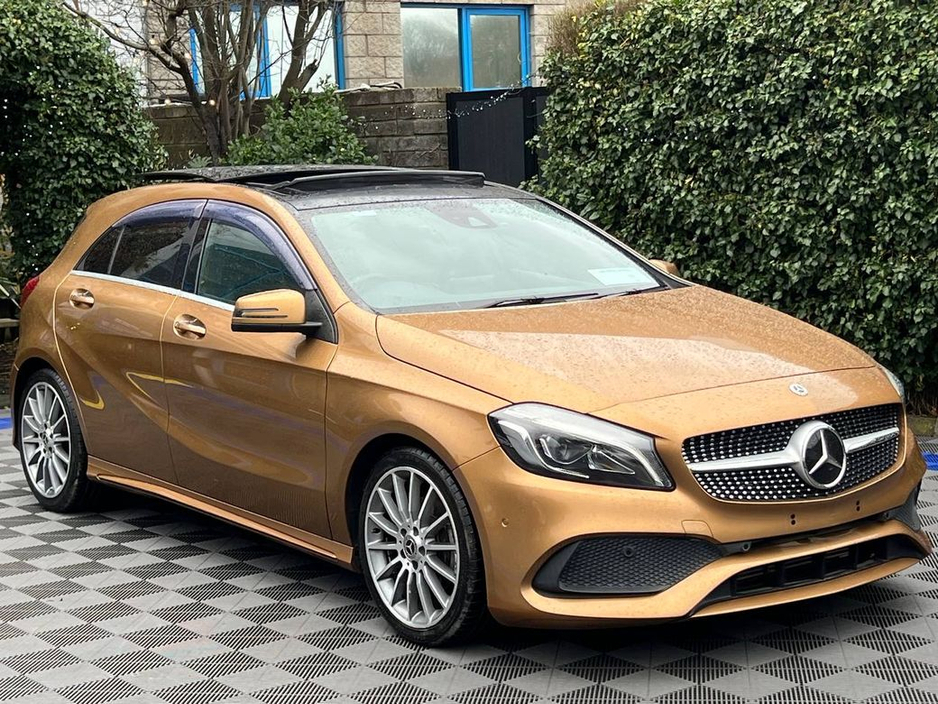 2018 Mercedes-Benz A Class A180 AMG-LINE 1.6 AUTO // OPENING PAN ROOF // BLUETOOTH MUSIC // 18" DIAMOND CUT ALLOYS €21,900