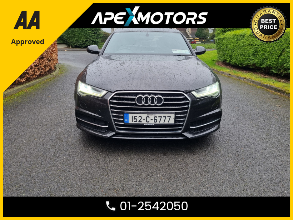 2015 Audi A6 FINANCE ARRANGED * 2.0 TDI S-LINE ULTRA 187BHP 4DR AUTO 190PS * NCT DEC-26 * CREAM LEATHER * IMMACULATE * STAMPED SERVICE HISTORY * AA APPROVED * 101 SAFETY CHECKLIST * AUTOMATIC (DSG) * HEATED SEATS €17,249