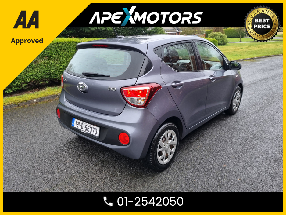 2019 Hyundai i10 FINANCE ARRANGED * 1.2 SE 87PS 5DR * NEW NCT JAN-28 * IMMACULATE * AA APPROVED * 101 SAFETY CHECKLIST * LOW LOW MILES * 2-KEYS * LOW TAX * 12-MONTH ROADSIDE ASSIST * ONE VERY CAREFUL OWNER €9,949