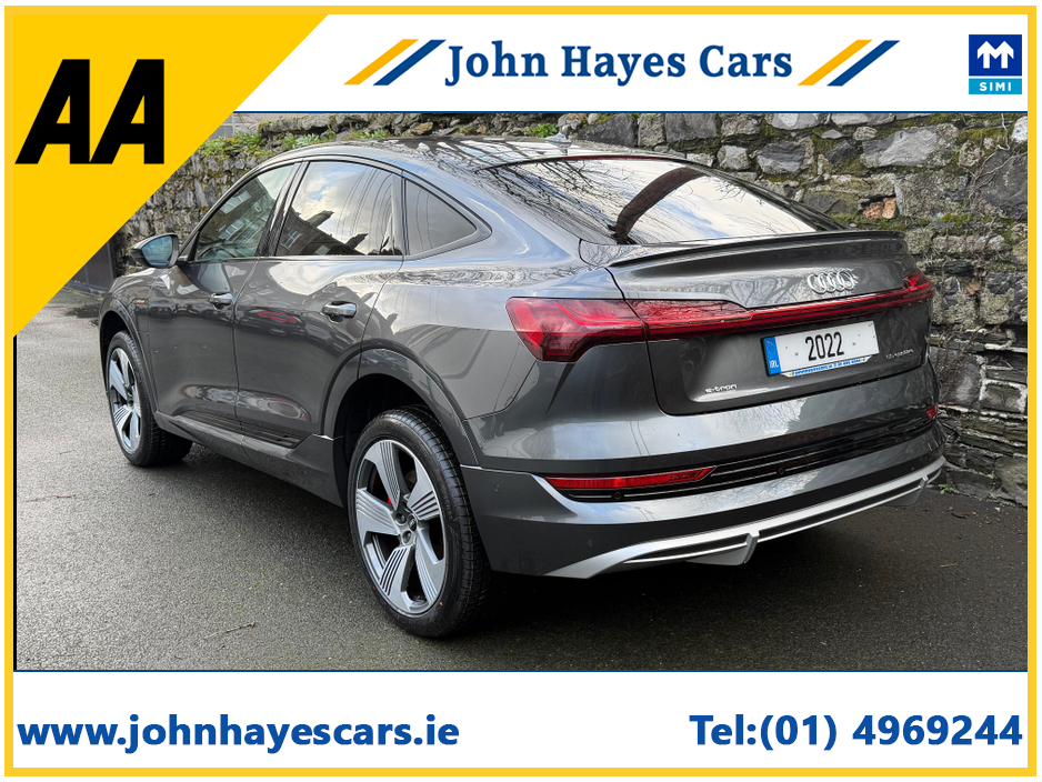 2022 Audi e-tron 55 S LINE QUATTRO COUPE//SUPERB SPEC//VERY LOW MILEAGE//IMMACULATE CONDITION//AUDI HISTORY//SIMI AND AA DEALER €35,900