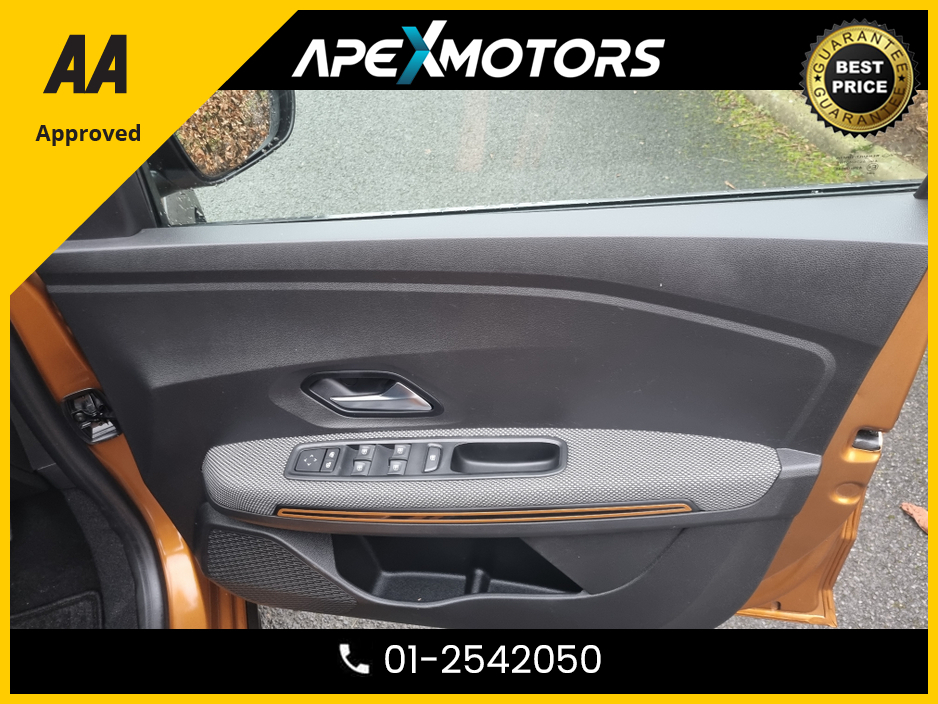2021 Dacia Sandero FINANCE ARRANGED * STEPWAY COMFORT TCE 90 CVT MY2 * AUTOMATIC * ONE OWNER FROM NEW * NEW NCT MAY-27 * IMMACULATE * STAMPED SERVICE HISTORY * AA APPROVED * 101 SAFETY CHECKLIST * COLOUR REVERSE CAMERA €14,949