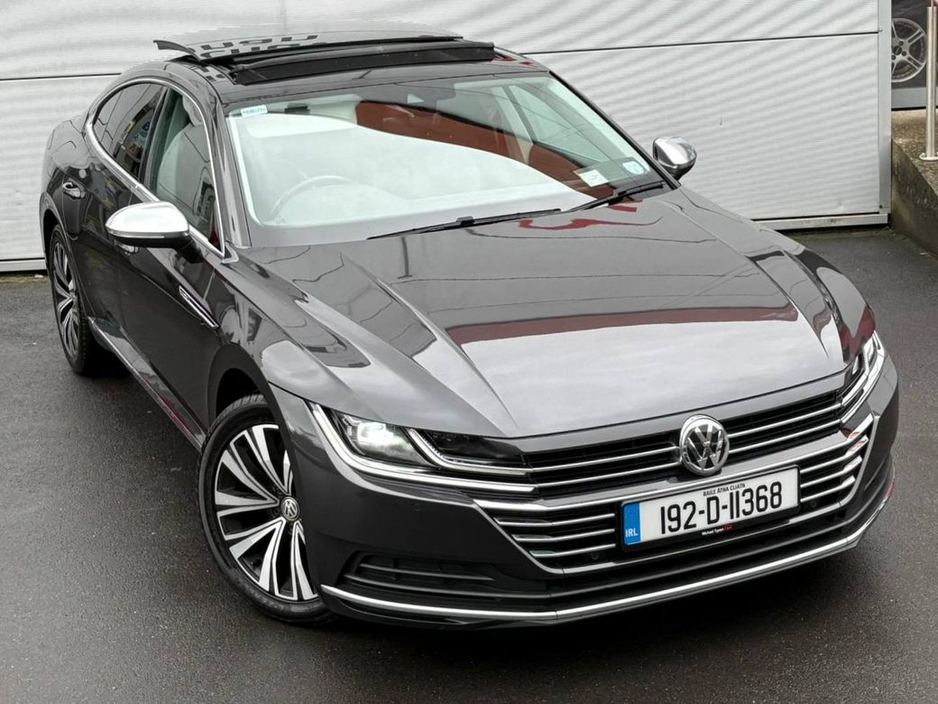 2019 Volkswagen Arteon 1.5 TFSI 150bhp Elegance, Panoramic Roof, 19” Alloys, 1/2 Leather, Camera, CarPlay - First Registered in July 2019 - Trade in Price €27, 999. €26,999