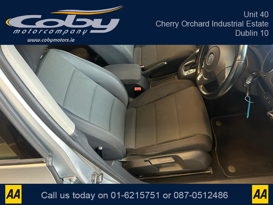 2012 Volkswagen Golf 1.2 5DR Auto. New NCT, 2Keys, Alloy Wheels, Handsfree, Auto Lights/ Wipers, Air Conditioning, USB/AUX, Folding Rear Seats, Electric Windows/Mirrors, Bluetooth and more. €8,450