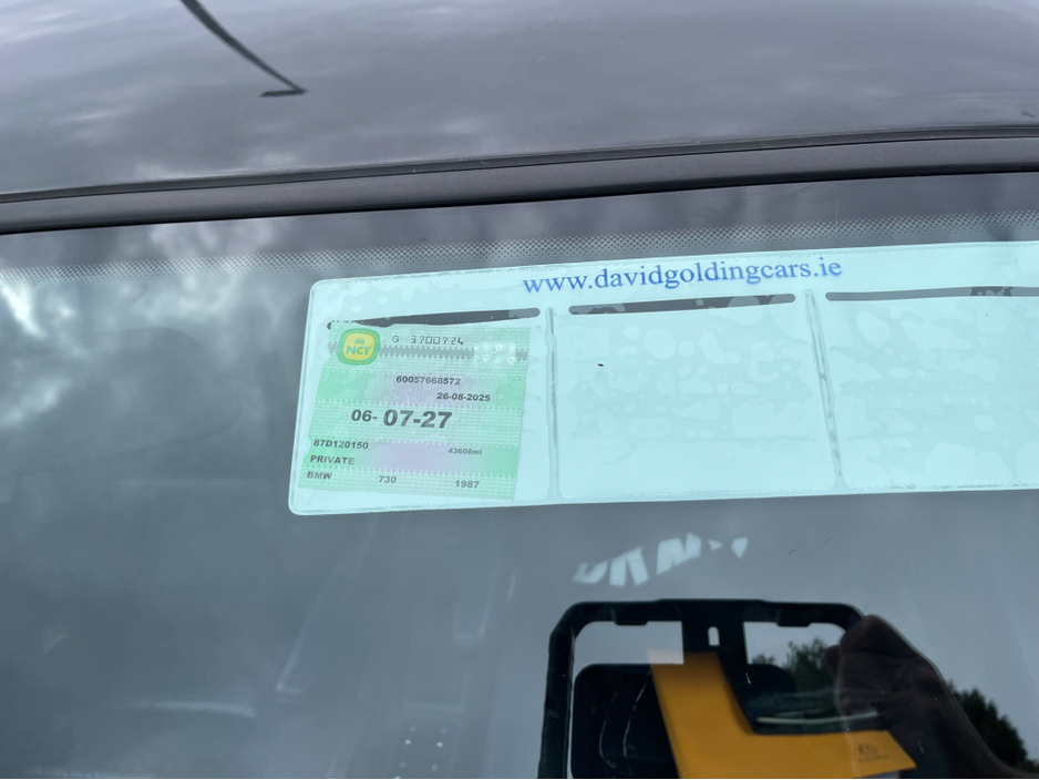 1987 BMW 7 Series E32 I AUTO €11,950