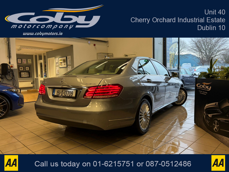 2015 Mercedes-Benz E Class 200 BLUETEC ELEGANCE 4DR AUTO. NCT, Full Leather, Alloy Wheels, Hands Free, Heated Seats, Dual Climate Control, Cruise Control, MFSW, Paddle Shift, Parking Sensors & more. €15,950