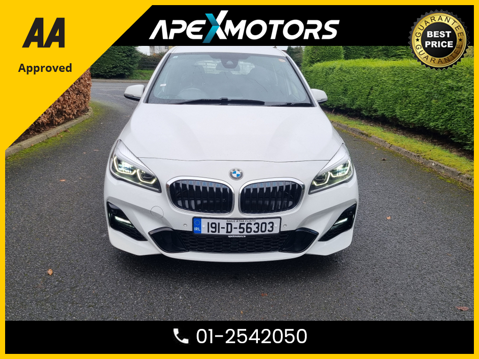 2019 BMW 2 Series Gran Tourer FINANCE ARRANGED * TOP SPEC M-SPORT * NEW NCT JAN-28 * 2.0 DIESEL AUTO * IMMACULATE (AS NEW)  * STAMPED SERVICE HISTORY * AA APPROVED * 101 SAFETY CHECKLIST * HEATED SEATS * COLOUR REVERSE CAMERA €23,749