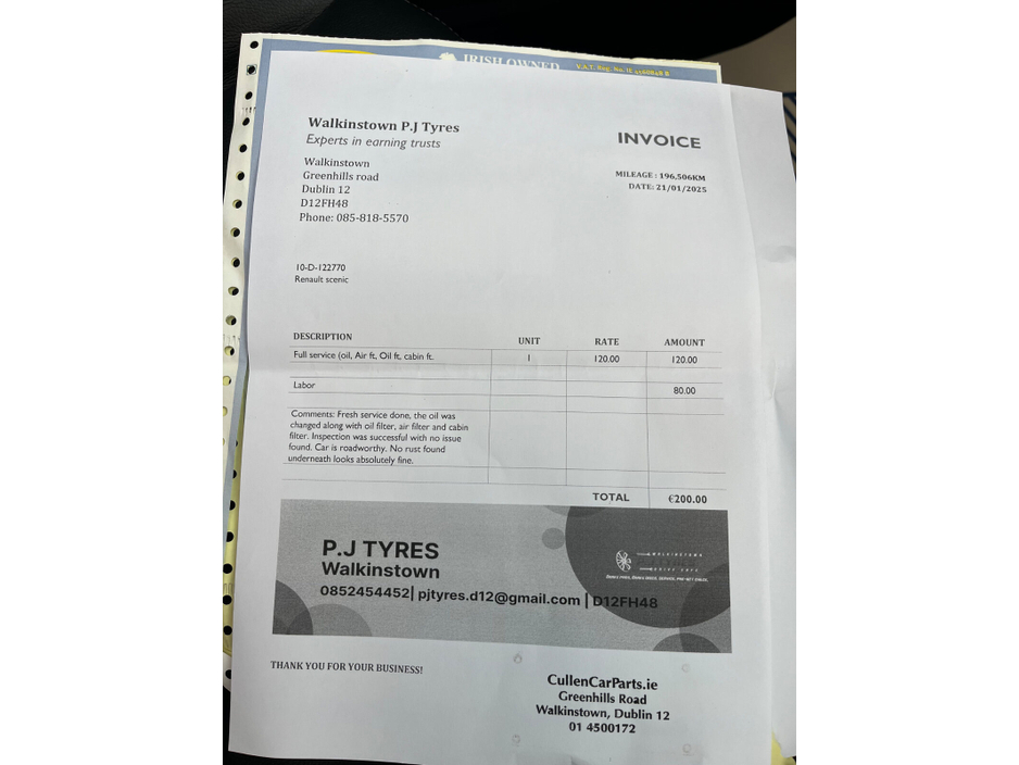 2010 Renault Grand Scenic 1.5 DCI 110 ECO2 DYNAMIQUE €3,950