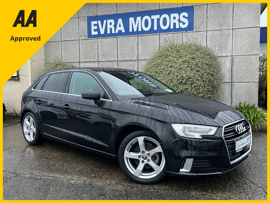 2017 Audi A3 SPORT AUTOMATIC 1.4 PETROL //LOW MILES//HIGH SPEC//ELECTRIC DRIVERS SEAT//HEATED SEATS//KEYLESS ENTRY//ADAPTIVE CRUISE CONTROL//REVERSE CAMERA// €17,950